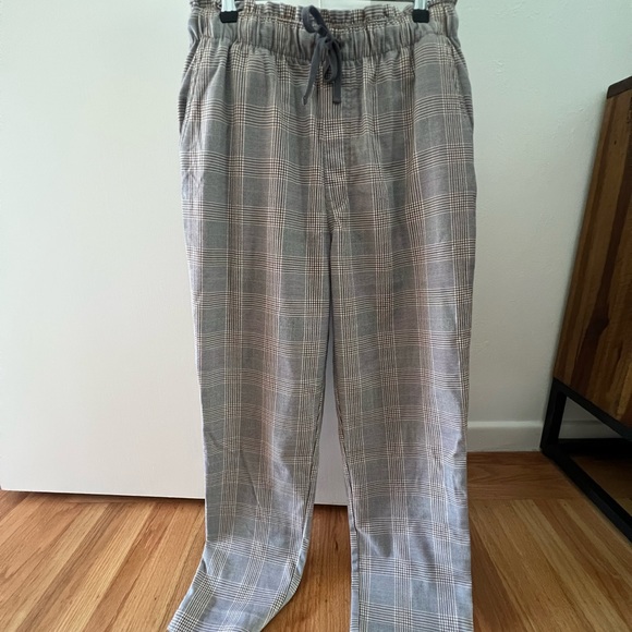Abercrombie & Fitch | drawstring plaid ankle pants - Picture 2 of 4